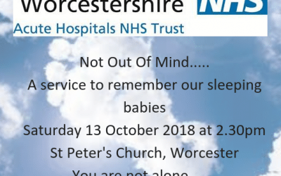 Not Out Of Mind Service in Worcester to Remember Our Babies on 13 October 2018
